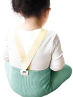 Rajstopy dziewczęce bawełniane z szelkami mięta 80-86 YOCLUB