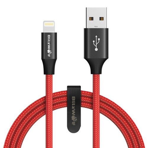 Kabel Lightning AmpCore Turbo BlitzWolf BW-MF9 1m czerwony na Arena.pl
