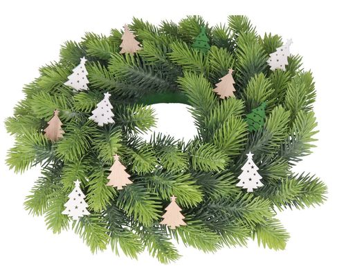 OZDOBY ŚWIĄTECZNE DREWNIANE DO STROIKA 36SZT CHOINKA CHOINKI na Arena.pl