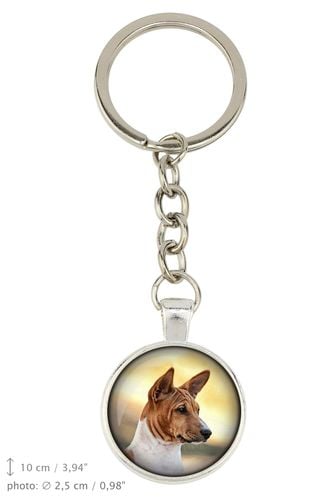 Brelok handmade z pieskiem - Basenji na Arena.pl