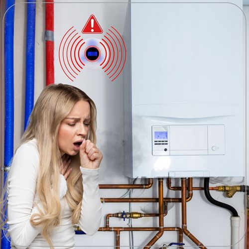 Czujnik Czadu i dymu Tlenku Węgla Detektor Alarm Wykrywacz Czadu CERTYFIKAT na Arena.pl