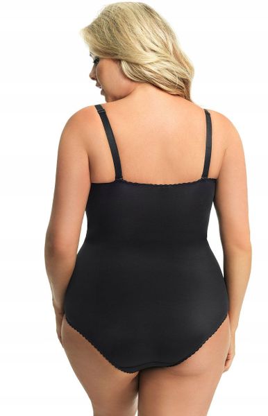 Modelujące CZARNE body GORSENIA G184 LIVIA, 95C zdjęcie 4