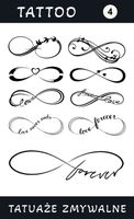 Tatuaże zmywalne Love Forever