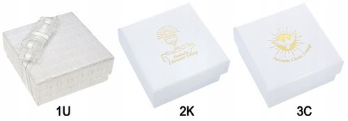 ŁAŃCUSZEK SREBRNY MEDALIK KOMUNIJNY MATKA BOSKA NA KOMUNIĘ NA CHRZEST na Arena.pl