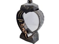 ZNICZ TATA TACIE SERCE DEDYKACJA ZŁOTO CZARNY MARMUR