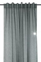 Firana gotowa DERBY 140x260 cm khaki przezroczysta szelki woal na okno GLAM