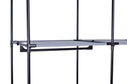 Szafka tekstylna z 6 półkami Mira - szara na Arena.pl