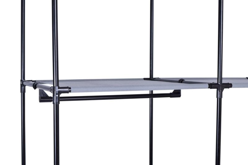 Szafka tekstylna z 6 półkami Mira - szara zdjęcie 9