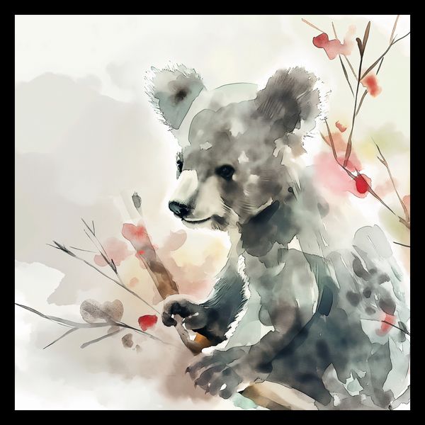 Plakat 40x40cm Akwarelowa Koala zdjęcie 2