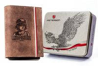 duży, skórzany portfel męski z motywem patriotycznym - peterson