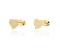 Kolczyki na sztyfcie stal nierdzewna serca pełne