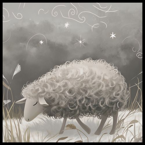 Plakat 80x80cm Bujna Owca na Arena.pl