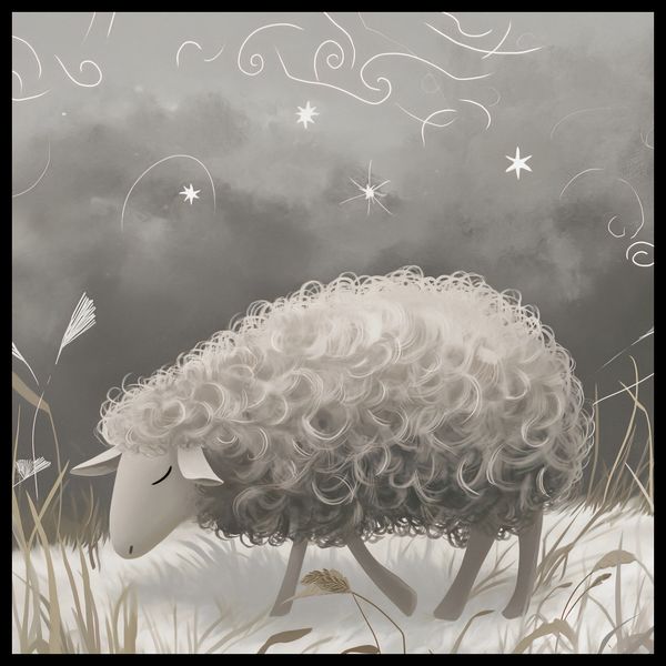 Plakat 80x80cm Bujna Owca zdjęcie 2