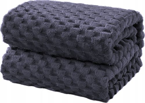 KOC NARZUTA NA ŁÓŻKO KANAPĘ MIĘKKI GRUBY 200x220 WZORY KOLORY na Arena.pl