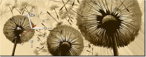 100CM 40CM ZEGAR ŚCIENNY DMUCHAWCE KREMOWYM TLE MALOWNY RAMA na Arena.pl