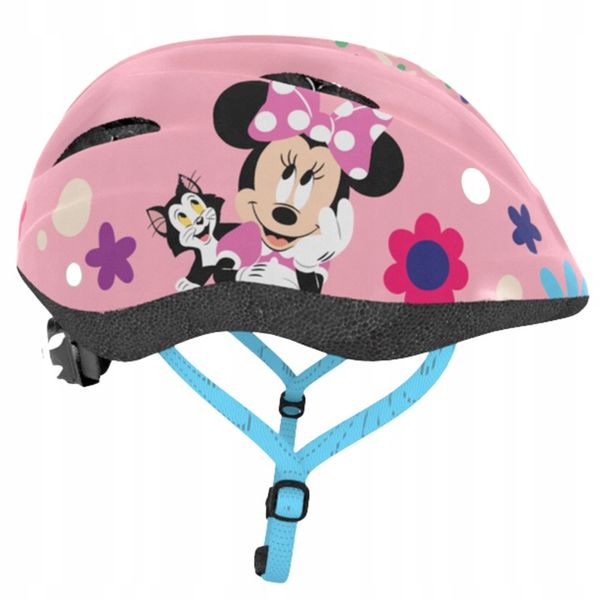 Kask rowerowy na hulajnogę rolki deskorolk Mini Minnie obwód głowy 48-52 cm zdjęcie 2