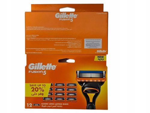 Gillette FUSION5 12 sztuk wkłady do golarki wkłady na Arena.pl