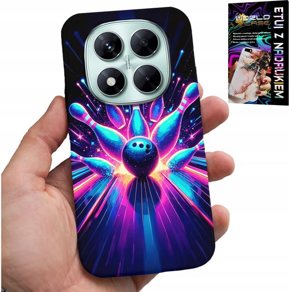 ETUI DO XIAOMI NOTE 14 PRO 5G - KRĘGLE BOWLING STRIKE POKROWIEC, PLECKI zdjęcie 1