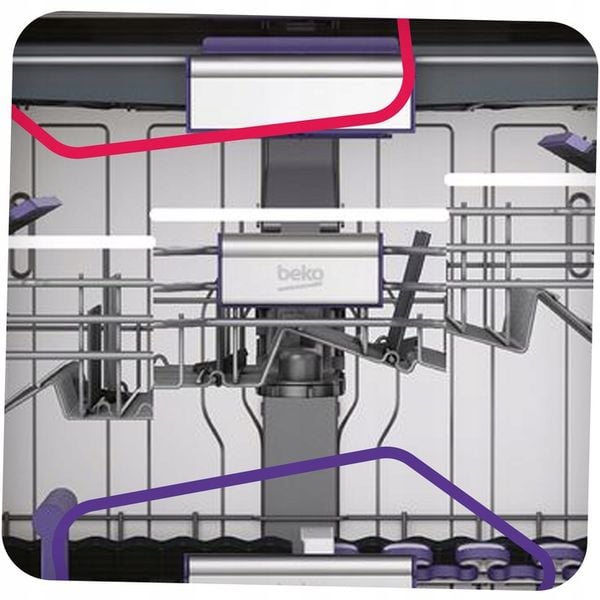 Zmywarka Beko DIS46120 45cm 11kpl 6programów WaterSafe LedSpot zdjęcie 3