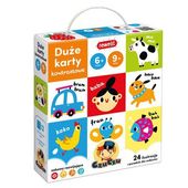 czuczu duże karty kontrast dla dzieci 6+9+ 2671