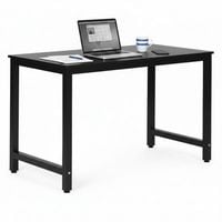 CZARNE BIURKO KOMPUTEROWE 120X60CM MODERNHOME METAL MDF