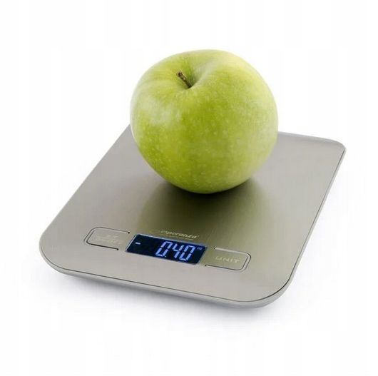 WAGA KUCHENNA ELEKTRONICZNA PŁASKA LCD SREBRNA ESPERANZA zdjęcie 4