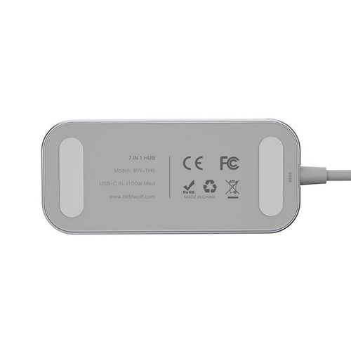 Adapter 7W1 Blitzwolf Bw-Th5 Hub Usb-C Do 3Xusb 3.0, Hdmi, Usb-C Pd, Sd, Microsd na Arena.pl