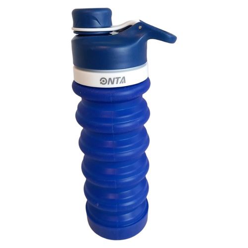 Składana butelka na wodę silikon 550ml niebieska na Arena.pl