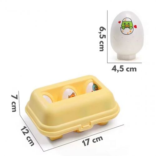 WOOPIE Układanka Sorter Montessori Dopasuj Kształty Zabawne Kurczaczki Jajka 6szt na Arena.pl