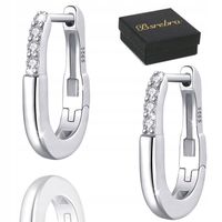 Kolczyki Srebrne PRÓBA 925 SREBRO z Cyrkoniami Angielskie Zapiecie Damskie