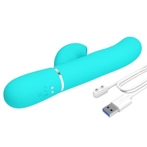 wibrator silikonowy dla kobiet. króliczek z ssaniem i pulsacjami. perdita na Arena.pl