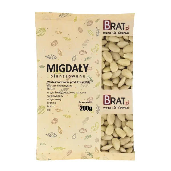 Migdały blanszowane 200g zdjęcie 1