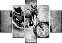105CM 150CM OBRAZ 5 ELEM MOTOCYKL DRUK
