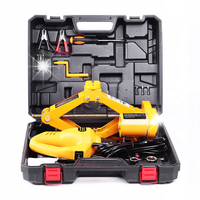 PODNOŚNIK SAMOCHODOWY TRAPEZOWY LEWAREK HYDRAULICZNY 12V 2T + KLUCZ DO KÓŁ