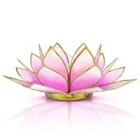 Świecznik Kwiat Lotosu – różowy