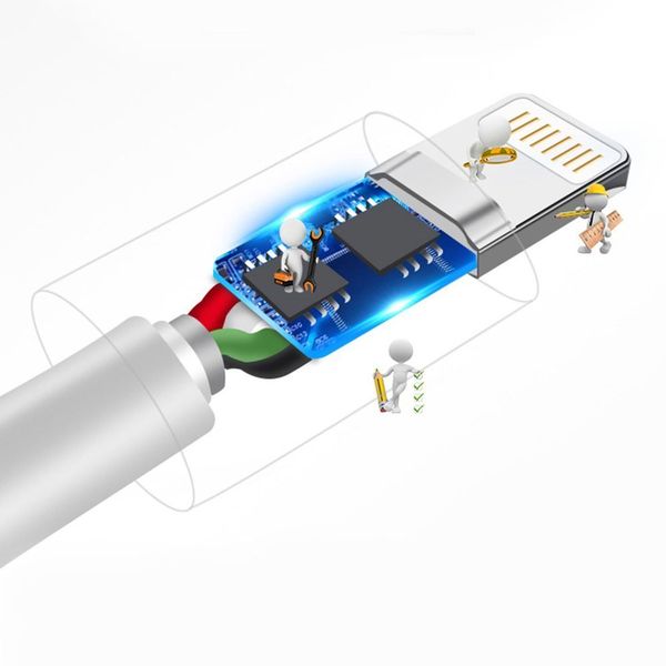 Przewód kabel do iPhone USB - Lightning 3A 1m biały zdjęcie 6
