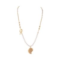 naszyjnik z pereł z muszlą oceanique (c25/lat/06au)