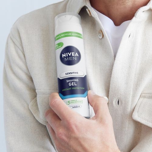 NIVEA MEN SENSITIVE Żel do golenia dla mężczyzn delikatny łagodzący 200ml na Arena.pl