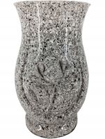 WAZON NAGROBNY NA GRÓB WAZON CMENTRANY NA POMNIK Z ŻYWICY + KRATKA - CZARNY