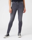 WRANGLER HIGH RISE SKINNY DAMSKIE SPODNIE JEANSOWE SOFT SMOKE W27HZJ29U W27 L32