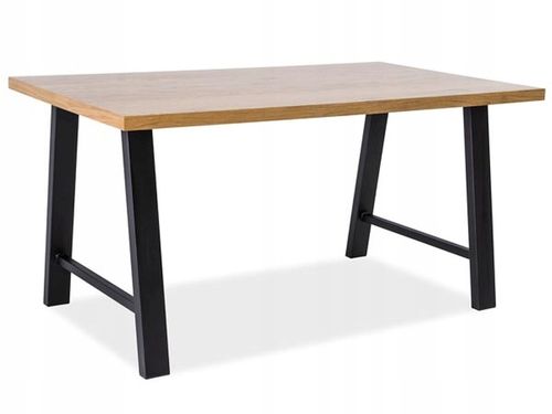 Stół Abramo lity dąb 90x150 LOFT na Arena.pl