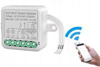 PRZEKAŹNIK PRZEŁĄCZNIK WŁĄCZNIK ŚWIATŁA 3CH WiFi DOPUSZKOWY MINI SMART TUYA