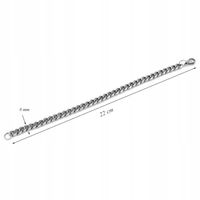 Bransoletka pancerka klasyczna stal nierdzewna chirurgiczna