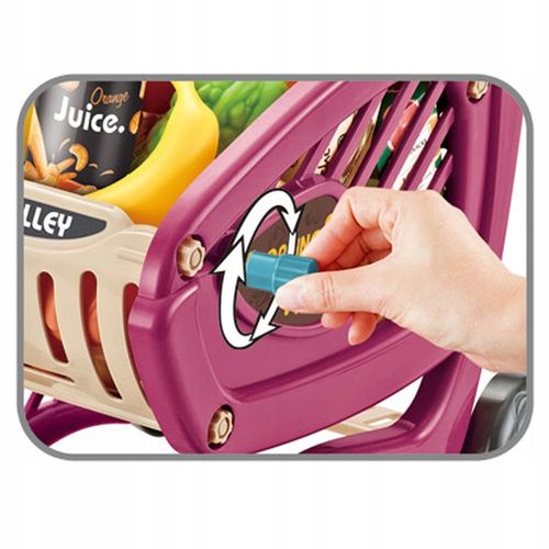 SUPERMARKET WÓZEK SKLEPOWY ZAKUPOWY DLA DZIECI SKLEP OWOCE WARZYWA MATADI na Arena.pl