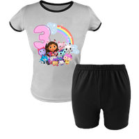 Krótka Piżama dziecięca - Koci Domek Gabi