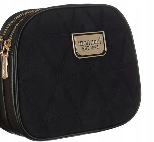 MONNARI Efektowna torebka listonoszka na pasku z łańcuszkiem Zamsz na Arena.pl