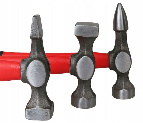 MŁOTEK BLACHARSKI ZESTAW MŁOTKÓW blacharskich FIBERGLASS 7el kowadła na Arena.pl