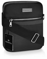 Saszetka męska na ramię mała torba sportowa do pracy czarna lekka