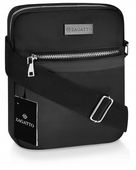 Saszetka męska na ramię mała torba sportowa do pracy czarna lekka