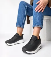 Czarne sneakersy na grubej podeszwie Sylvie 41